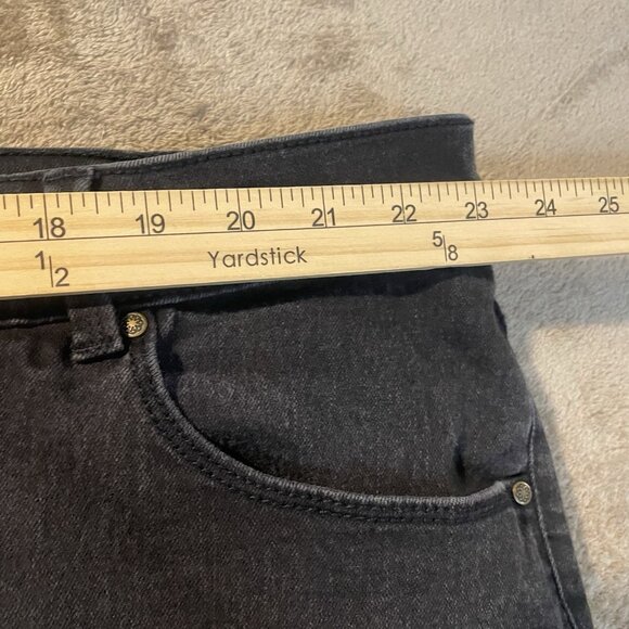 CATHERINES Jeans Womens 24WP Moderately Fit Curvy Charcoal Black Straight Leg - Picture 6 of 6